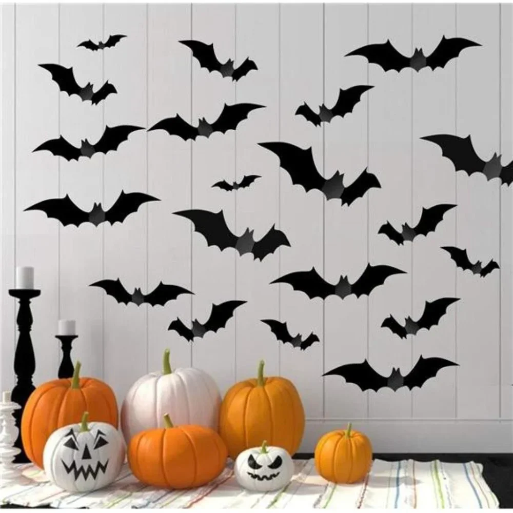 Halloween Decorations - 56 PCS Reusable - Indoor Outdoor Party Decor Supplies